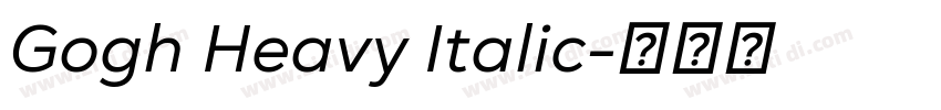 Gogh Heavy Italic字体转换